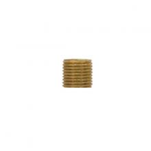 90/2385 - 1/4 IP Solid Brass Nipple; Unfinished; 3" Length; 1/2" Wide