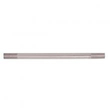  90/2503 - Steel Pipe; 1/8 IP; Nickel Plated Finish; 8" Length; 3/4" x 3/4" Threaded On Both Ends