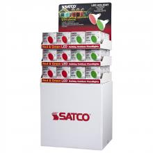 D2111 - Display Unit Containing 36 total pieces; 18 pieces of S29480 11.5 Watt PAR38 LED in Red; 18 pieces