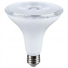  S11476 - 14 Watt Dusk to Dawn LED; PAR38; 5000K; Medium Base; White Finish; 120 Volt