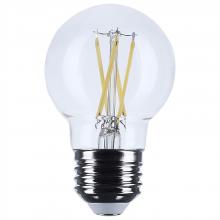Satco Products Inc. S12476 - 4 Watt G16.5 LED; Medium Base; Clear; 5000K CCT; 120 Volt