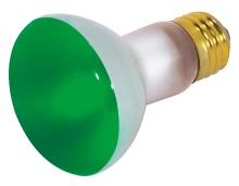  S3201 - 50 Watt R20 Incandescent; Green; 2000 Average rated hours; Medium base; 130 Volt