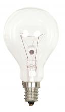  S4160 - 40 Watt A15 Incandescent; Clear; Appliance Lamp; 1000 Average rated hours; 420 Lumens; Candelabra