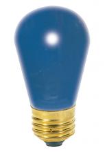  S4563 - 11 Watt S14 Incandescent; Ceramic Blue; 2500 Average rated hours; Medium base; 130 Volt; Carded