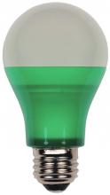  0315200 - 6W Omni A19 LED Party Bulb Green E26 (Medium) Base, 120 Volt, Box