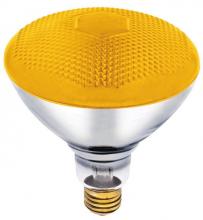  0440900 - 100W BR38 Incandescent Reflector Bug Yellow Flood E26 (Medium) Base, 120 Volt, Box