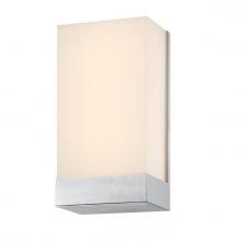  6135600 - 15W 1 Light LED Wall Fixture with Color Temperature Selection Brushed Nickel Finish Frosted Acrylic