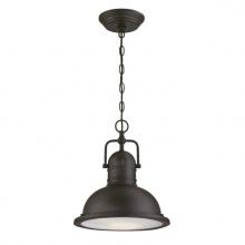  6578600 - Dimmable LED Pendant Oil Rubbed Bronze Finish Frosted Prismatic Lens