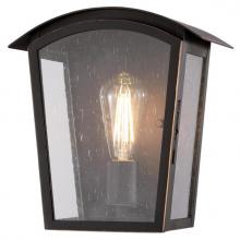  6580200 - Wall Fixture Oil Rubbed Bronze Finish with Highlights Clear Raindrop Glass