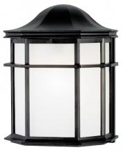  6689800 - Wall Fixture Textured Black Finish Frosted Acrylic Lens