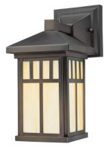  6732800 - Wall Fixture Oil Rubbed Bronze Finish Honey Art Glass