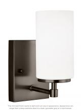  4124601-778 - Alturas contemporary 1-light indoor dimmable bath vanity wall sconce in brushed oil rubbed bronze fi