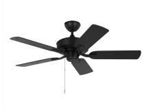  5LDO44MBK - Linden 44'' traditional indoor/outdoor midnight black ceiling fan with reversible motor