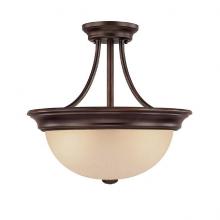 Capital 2749BB - Two Light Burnished Bronze Bowl Semi-Flush Mount