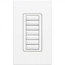 Lutron Electronics QSWS2-7BI-WH - QSWS2 WALLSTN 7B INS WH