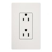  SCR-15-SW - SATIN COLOR 15 AMP RECEPTACLE SNOW