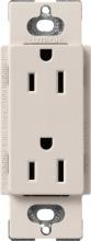  SCR-15-TP - SATIN COLOR 15 AMP RECEPTACLE TAUPE