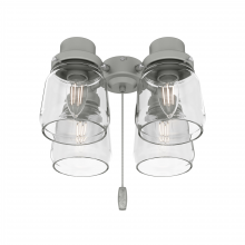  99387 - Hunter Original® 4 Light Accessory Fitter and Glass, Matte Silver