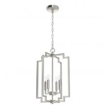  19575 - Hunter Zoanne Brushed Nickel 4 Light Medium Pendant Ceiling Light Fixture