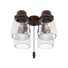  99385 - Hunter Original® 4 Light Accessory Fitter and Glass, Chestnut Brown