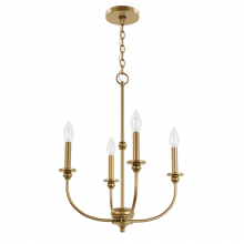  48067 - Hunter Southcrest Luxe Gold 4 Light Chandelier Ceiling Light Fixture