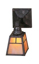 Arroyo Craftsman AS-1TM-AB - a-line shade one light sconce with t-bar overlay