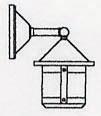 Arroyo Craftsman BB-6SWM-AB - 6" berkeley short body wall mount - wet rated