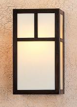 Arroyo Craftsman MS-12TM-AB - 12" mission sconce with t-bar overlay