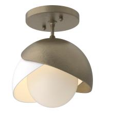  121377-SKT-84-02-GG0711 - Brooklyn 1-Light Double Shade Semi-Flush