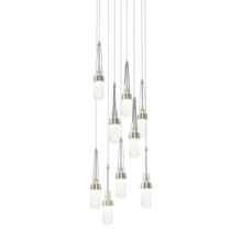  131100-SKT-LONG-82-YG0434 - Link 9-Light Blown Glass Pendant