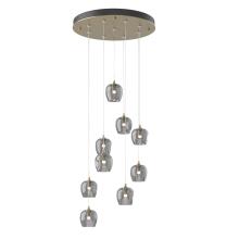  131103-SKT-STND-84-YL0709 - Ume 9-Light Pendant