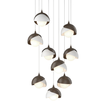  131105-SKT-LONG-05-02-GG0711 - Brooklyn 9-Light Double Shade Pendant