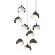  131105-SKT-LONG-20-02-GG0711 - Brooklyn 9-Light Double Shade Pendant