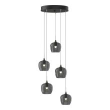  131123-SKT-STND-14-YL0709 - Ume 5-Light Pendant