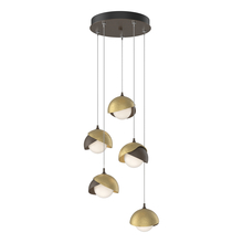  131125-SKT-STND-05-86-GG0711 - Brooklyn 5-Light Double Shade Pendant