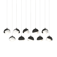  131205-SKT-LONG-10-02-GG0711 - Brooklyn 10-Light Double Shade Pendant