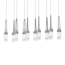  131207-SKT-LONG-82-ZM0434 - Link 10-Light Clear Glass Pendant