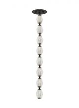  700CLR24BZ-LED927R-277 - Sean Lavin Collier 1-light dimmable LED pendant with dark bronze finish and crystal shade