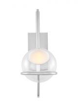  700WSCRBY18N-LED927 - The Crosby Medium Damp Rated 1-Light Integrated Dimmable LED Wall Sconce in Polished Nickel
