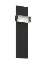  KWWS10027CB - The Esfera Medium Damp Rated 1-Light Integrated Dimmable LED Wall Sconce in Nightshade Black