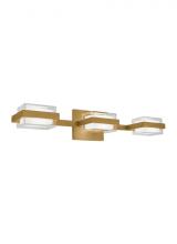  700BCKMD3HNB-LED930 - The Kamden 22.5-inch Damp Rated 3-Light Integrated Dimmable LED Bath Vanity in Natural Brass