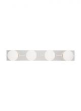  SLBA123N - The Orbel 32.5-inch Damp Rated 4-Light Dimmable Bath Vanity in Polished Nickel