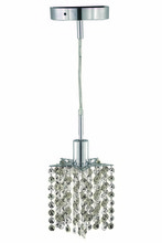  1281D-R-P-CL/RC - Mini 1 light Chrome Pendant