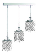  1283D-O-P-CL/RC - Mini 3 light Chrome Pendant