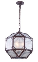  1514D14SR - Gordon 3 light Saddle Rust Pendant