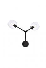  1712W26BK - Cavoli 2 Lights Black Wall Sconce