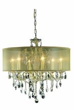  2016D24G+SH/EC - St. Francis 6 light Gold Chandelier