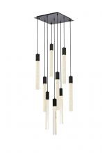  2066D20BK - Weston 9 Lights Pendant in Black