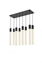  2066D36BK - Weston 8 Lights Pendant in Black