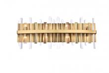  2200W30SG - Serena 30 Inch Crystal Bath Sconce in Satin Gold